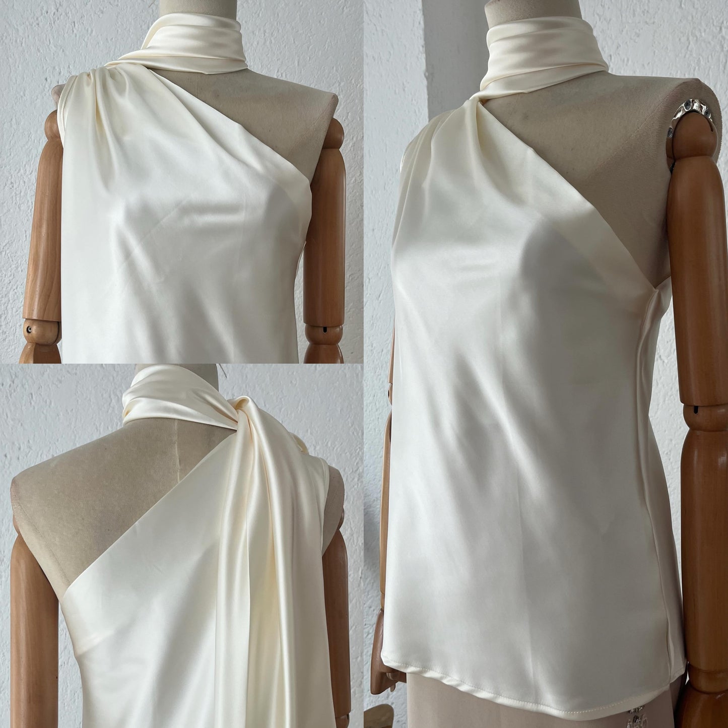 1064557  Blusa beige listón