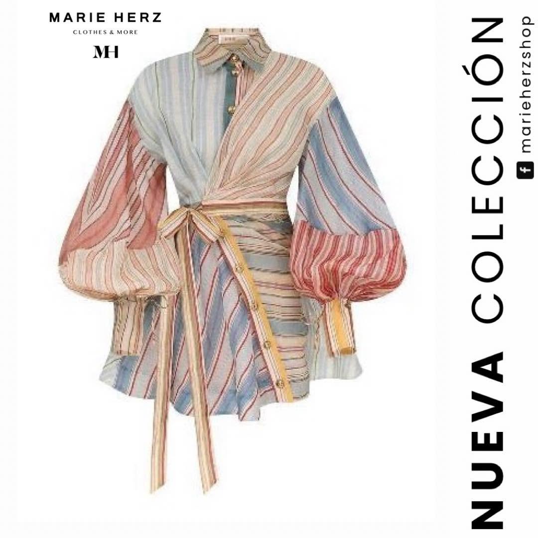1064641  Vestido rayas corto