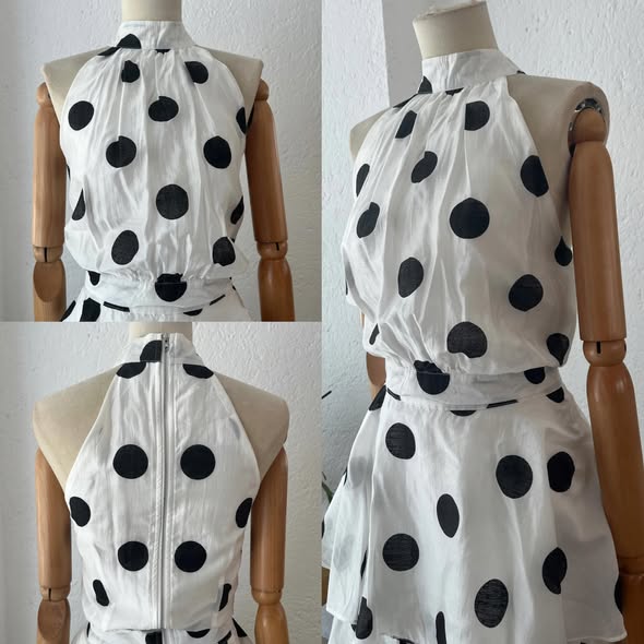 1064789  Set puntos blanco