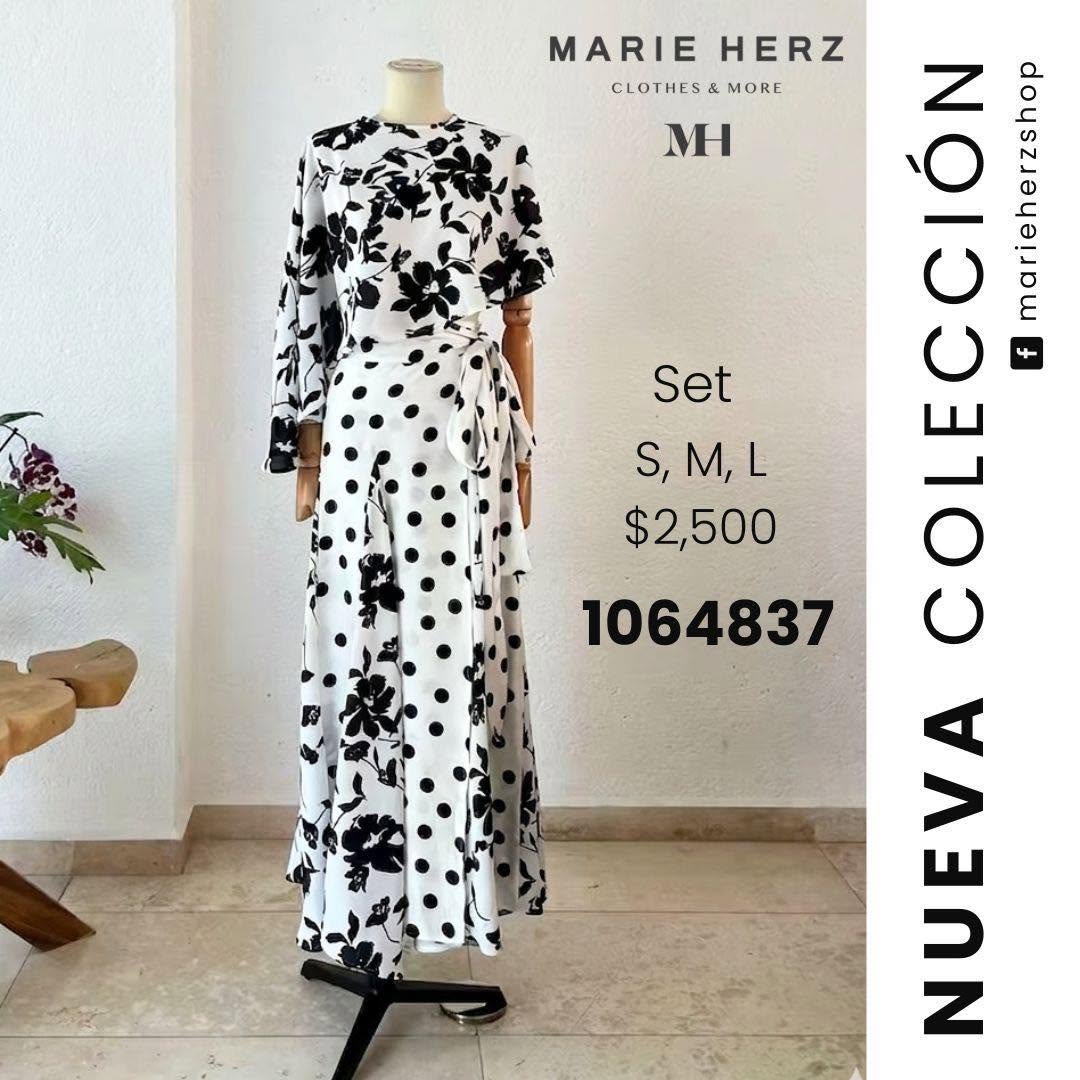 1064837  Set blusa y falda puntos