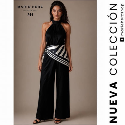 1064896  Set negro mascada