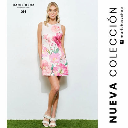 1065104  Vestido flores corto