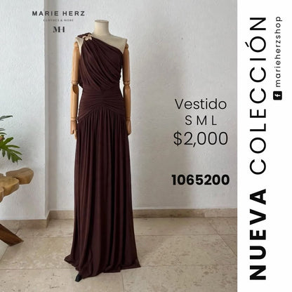 1065200  Vestido moka hombro