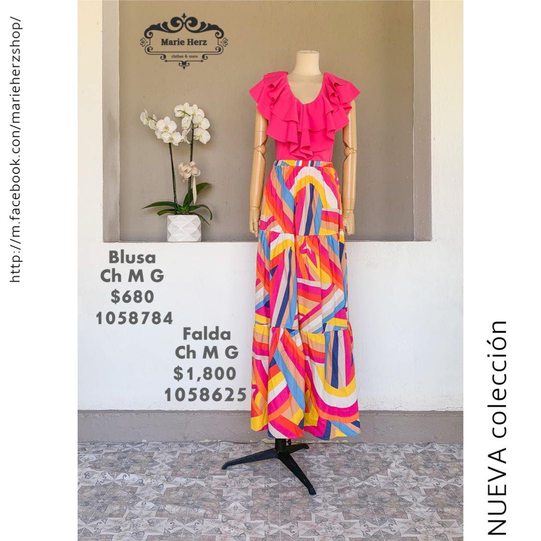1058625  Falda colores figuras