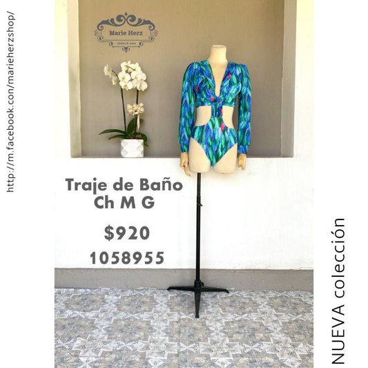 1058955  Traje de baño palmas