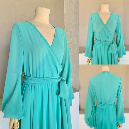 1058958  Maxivestido aqua